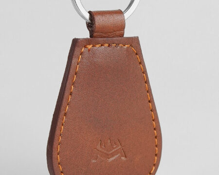 Leather Keychain - Brown