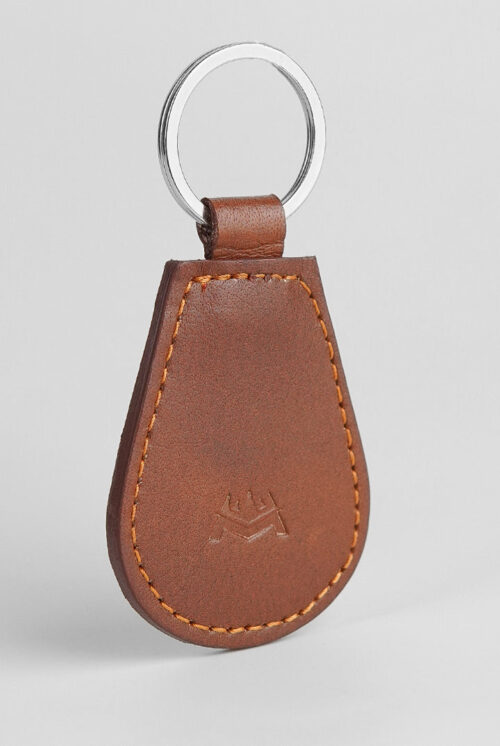 Leather Keychain - Brown