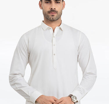 Men's Off White Kurta Pajama