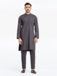 Men's Deep Grey Kurta Pajama