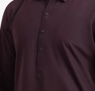 Men's Magenta Purple Kurta Shalwar