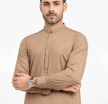 Men's Camel Kurta Shalwar