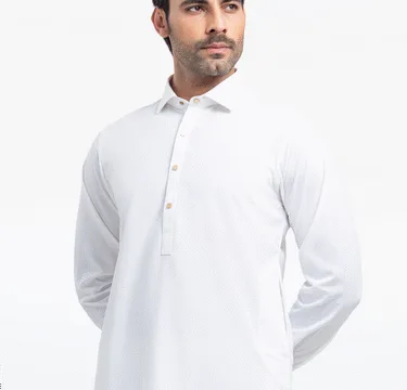 Men's Off White Kurta Shalwar