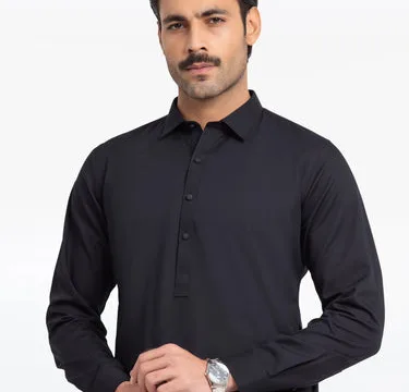 Men's Black Kurta Shalwar
