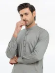 Men's Grey Kurta Shalwar
