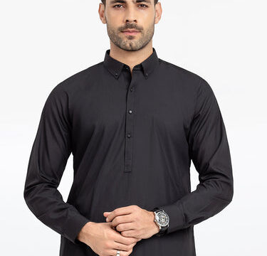 Men's Black Kurta Shalwar