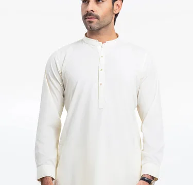 Men's Cream Kurta Shalwar