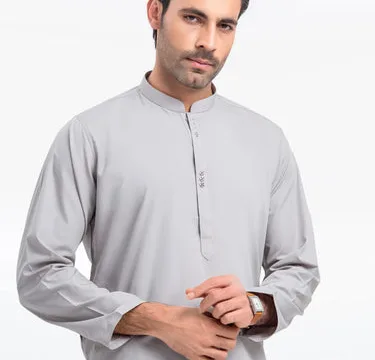 Men's Grey Kurta Shalwar