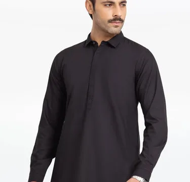 Men's Black Kurta Shalwar