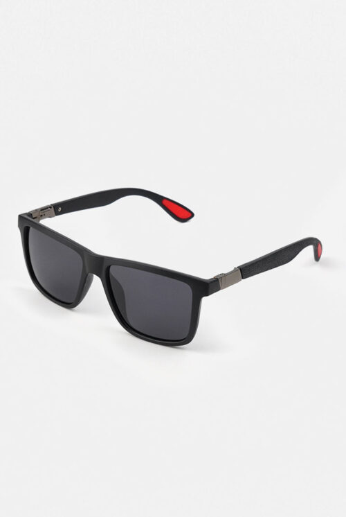 Square Wayfarer Sunglasses - Black