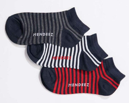 Strippy Ankle Socks - Pack of 3