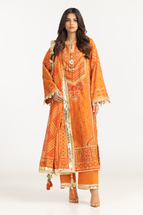 3PC Lawn Embroidered Suit IUSTKSD-750