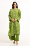 3PC Lawn Lacquer Printed Suit IUSTKSD-611