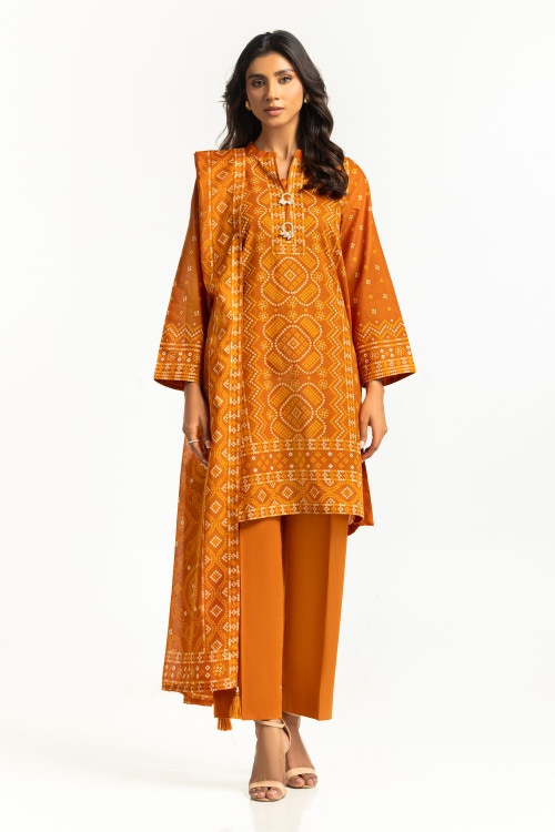 3PC Lawn Printed Suit IUSTKSD-572