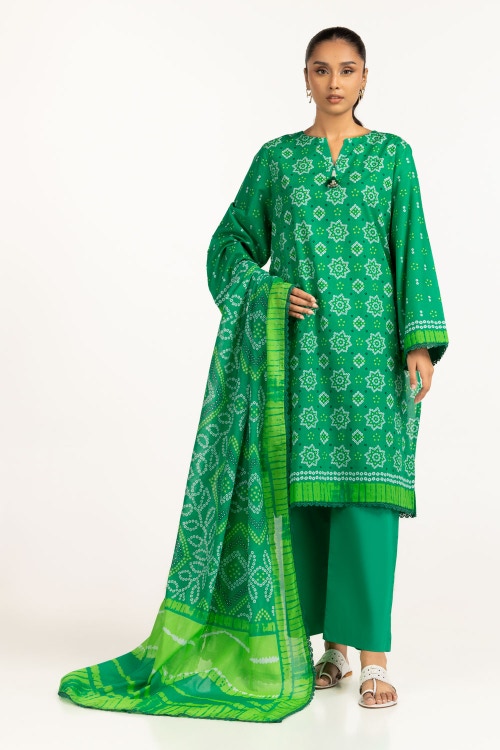 3PC Lawn Printed Suit IUSTKSD-591