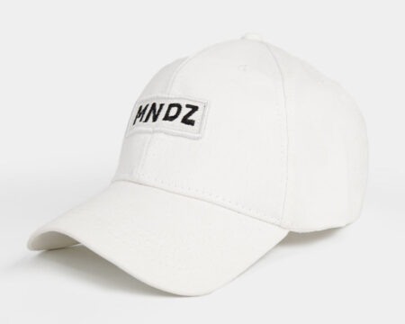 MNDZ Embroidered Cap - White