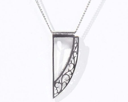 Ornament Claw Pendant - Silver