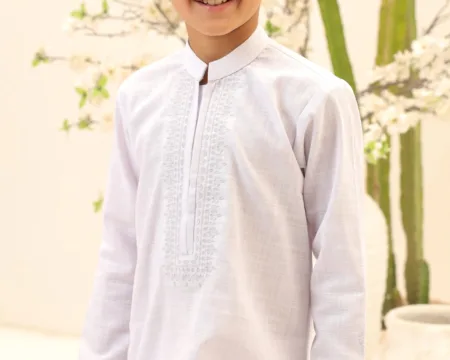 White Boys Kurta Pajama