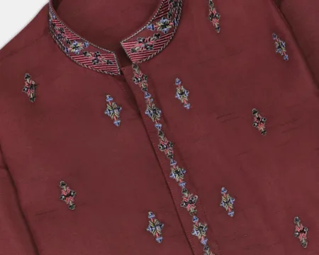 Dark Purple Boys Kurta Pajama