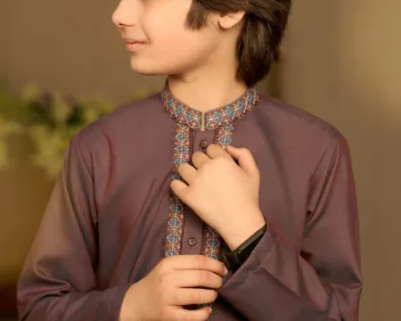 Purple Boys Kurta Pajama
