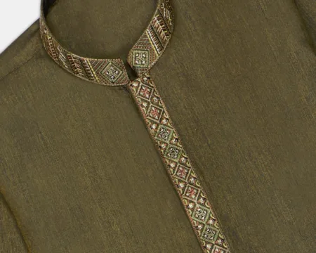 Dark Green Boys Kurta Pajama