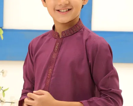 Purple Boys Kurta Pajama