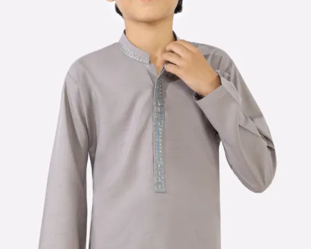 Light Grey Boys Kurta Pajama