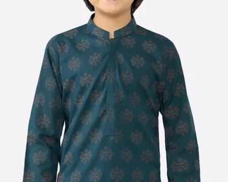 Dark Green Boys Kurta Pajama