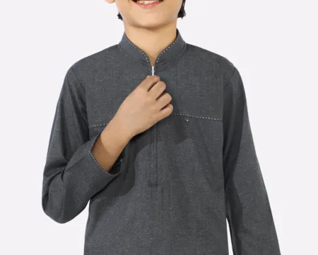 Dark Grey Boys Kurta Pajama
