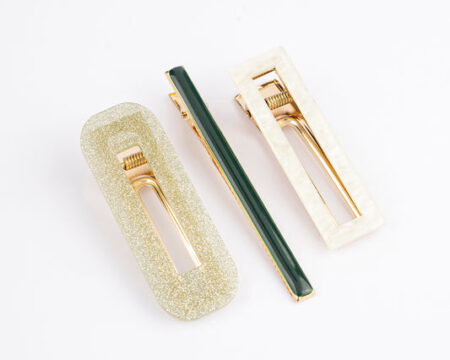 Geometric Hair Clip Set