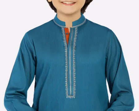 Blue Teens Kurta Pajama