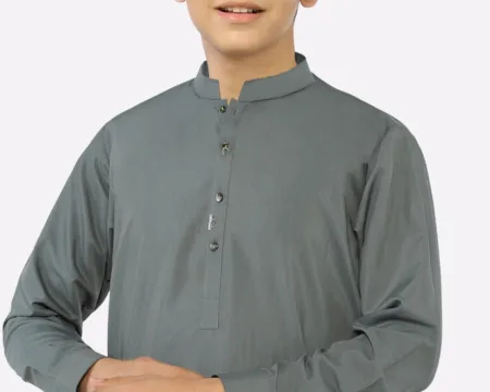 Grey Teens Kurta Pajama