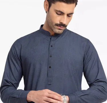 Men's Teal Blue Kurta Pajama