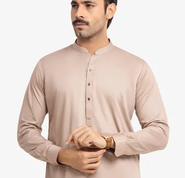 Men's Light Beige Kurta Shalwar