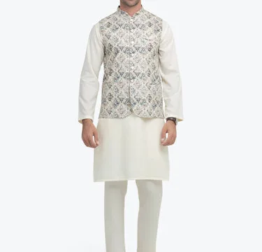 Men's Beige Waist Coat