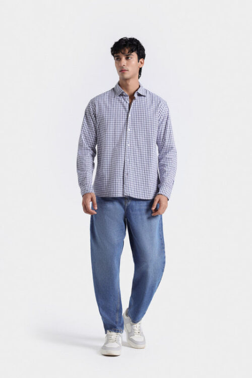 Seersucker Checkered Shirt