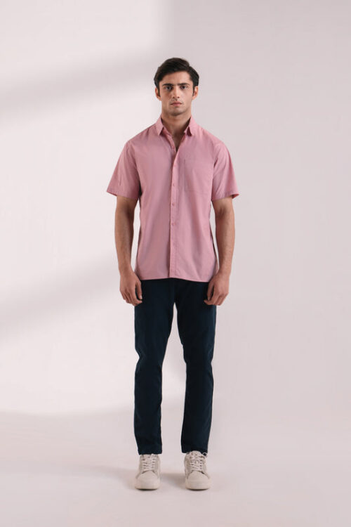 Basic Poplin Half Sleeve Shirt