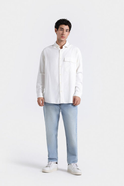 Solid Patch Pocket Shirt