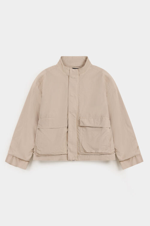 Mock Neck Over-shirt