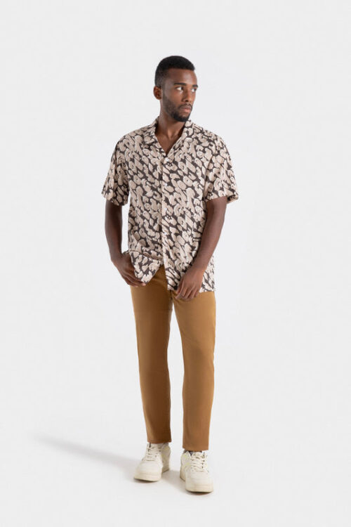 Pattern Resort Collar Shirt