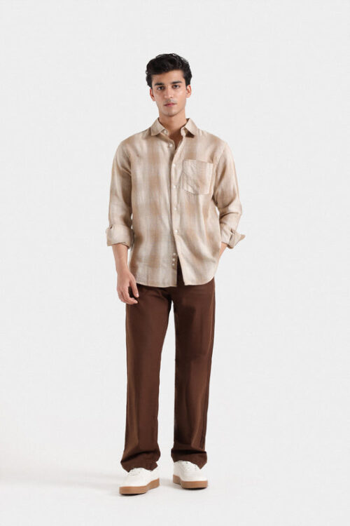 Seersucker Checkered Shirt