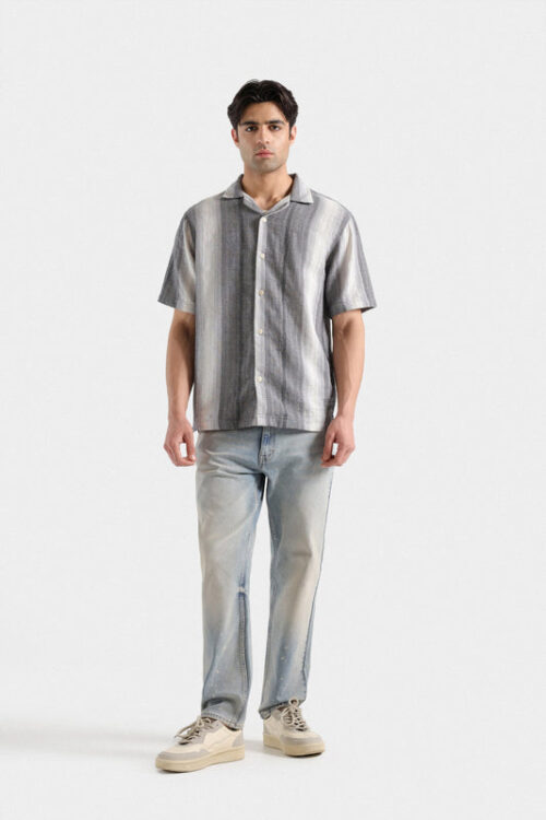 Dobby Textured Striped Shirt