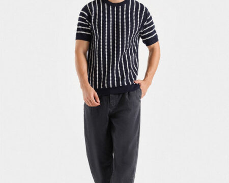 Textured Striped T-shirt