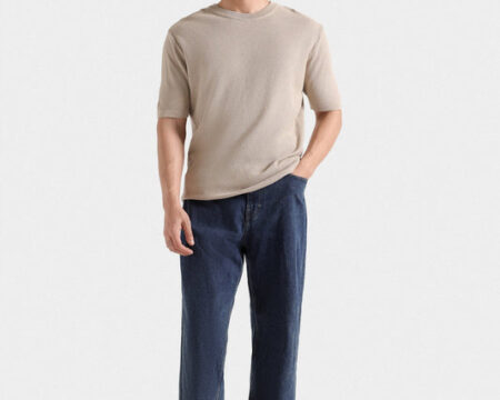 Knitted Textured T-Shirt