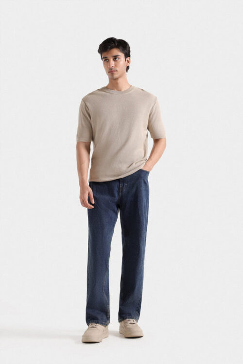 Knitted Textured T-Shirt