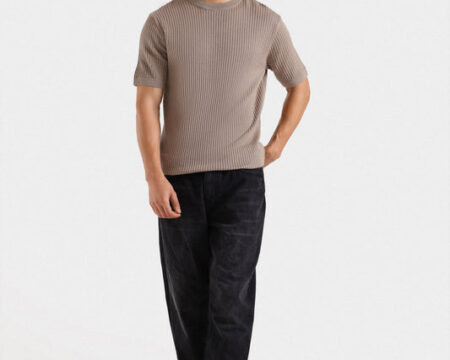 Knitted Textured T-Shirt