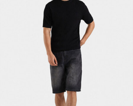 Knitted Textured T-Shirt