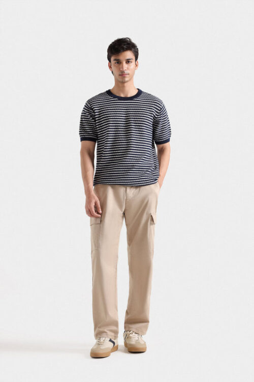 knitted Striped T-shirt