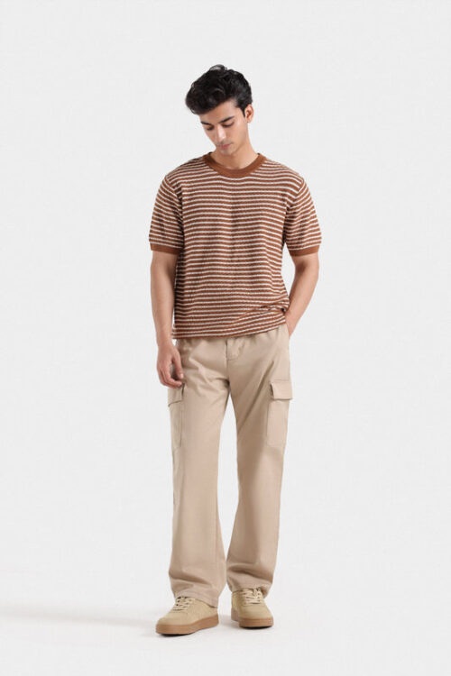 knitted Striped T-shirt