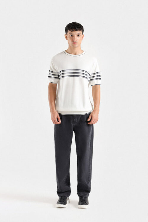 Striped Knitted T-Shirt